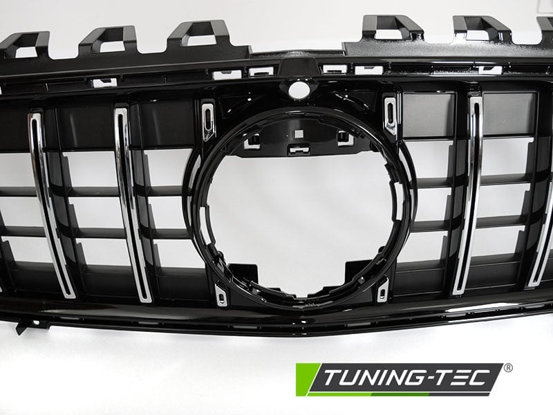 Grille geschikt voor MERCEDES CLA W118 19- sport stijl - chroom zwart