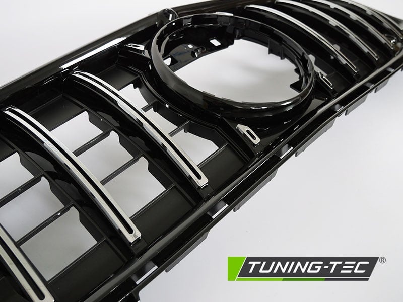 Grille geschikt voor MERCEDES CLA W118 19- sport stijl - chroom zwart