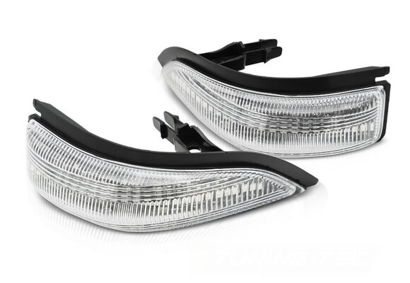 Spiegelknipperlichten geschikt voor TOYOTA YARIS III 2011-2019 - LED wit