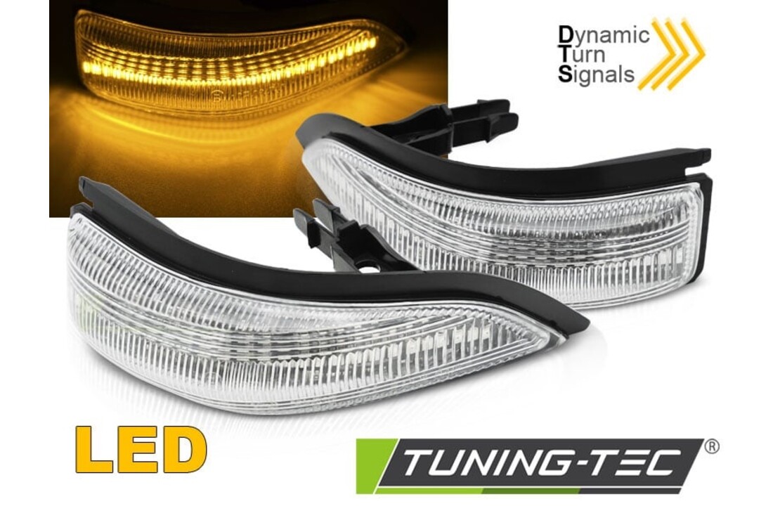 Spiegelknipperlichten geschikt voor TOYOTA YARIS III 2011-2019 - LED wit