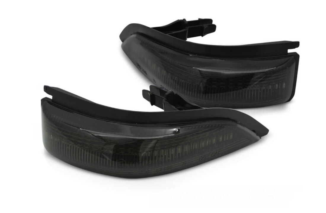 Spiegelknipperlichten geschikt voor TOYOTA YARIS III 2011-2019 - LED smoke