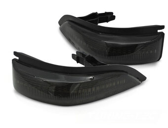 Spiegelknipperlichten geschikt voor TOYOTA YARIS III 2011-2019 - LED smoke
