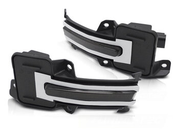 Spiegelknipperlichten geschikt voor HONDA CIVIC X 2016-2021 - LED smoke