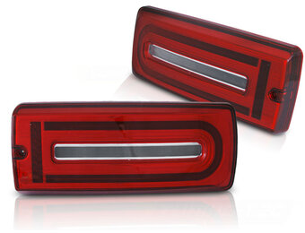 Achterlichten geschikt voor MERCEDES W463 G-klasse 1990-2018 - LED - rood wit
