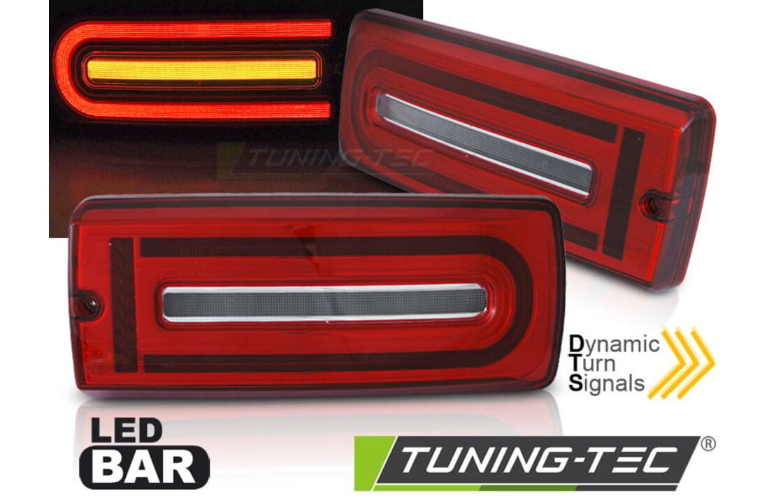 Achterlichten geschikt voor MERCEDES W463 G-klasse 1990-2018 - LED - rood wit
