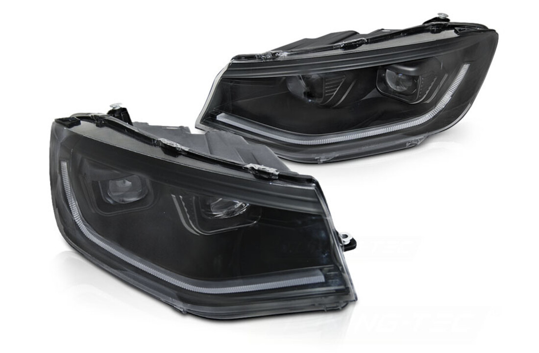 Koplampen geschikt voor VW CADDY 20- tube light DRL - zwart