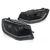 Koplampen geschikt voor VW CADDY 20- tube light DRL - zwart