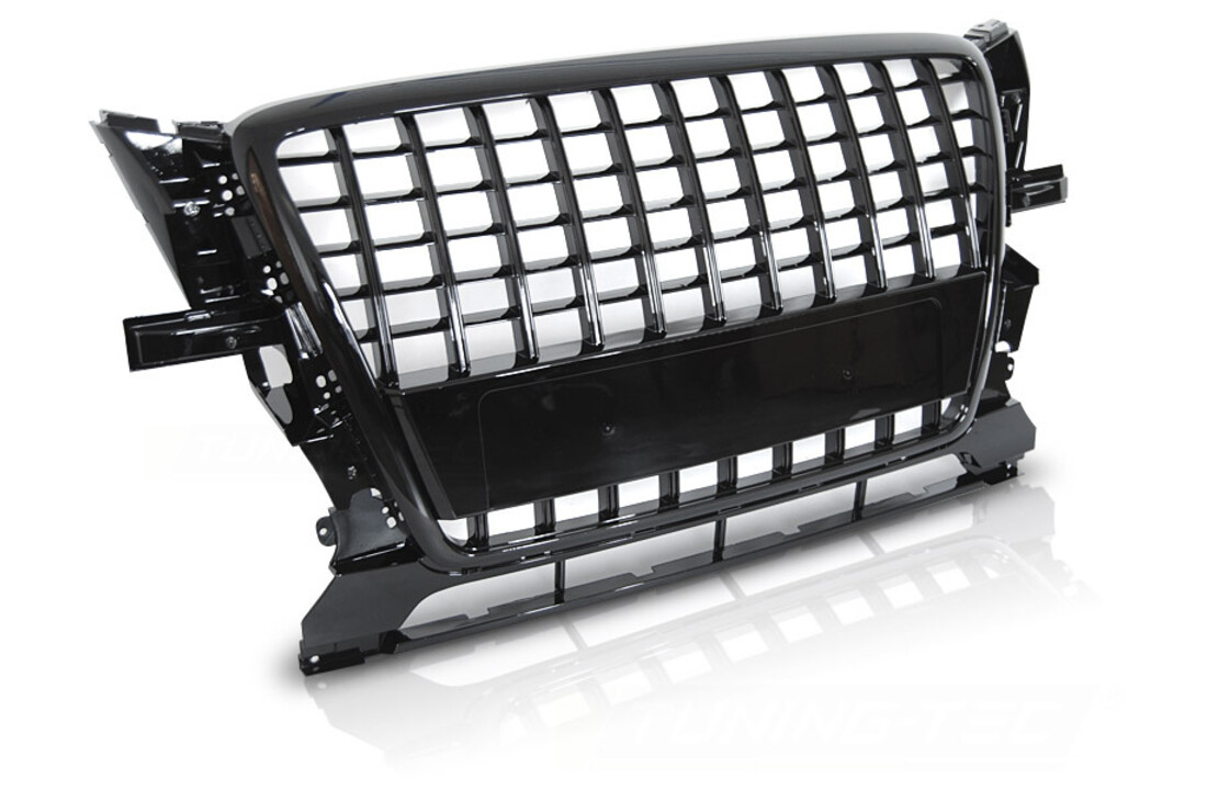 Grille geschikt voor AUDI Q5 2008-09/2012 - sport stijl - glanzend zwart