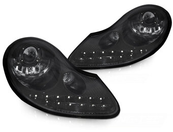 Koplampen geschikt voor PORSCHE BOXSTER 96-04 /911 996 - glanzend zwart