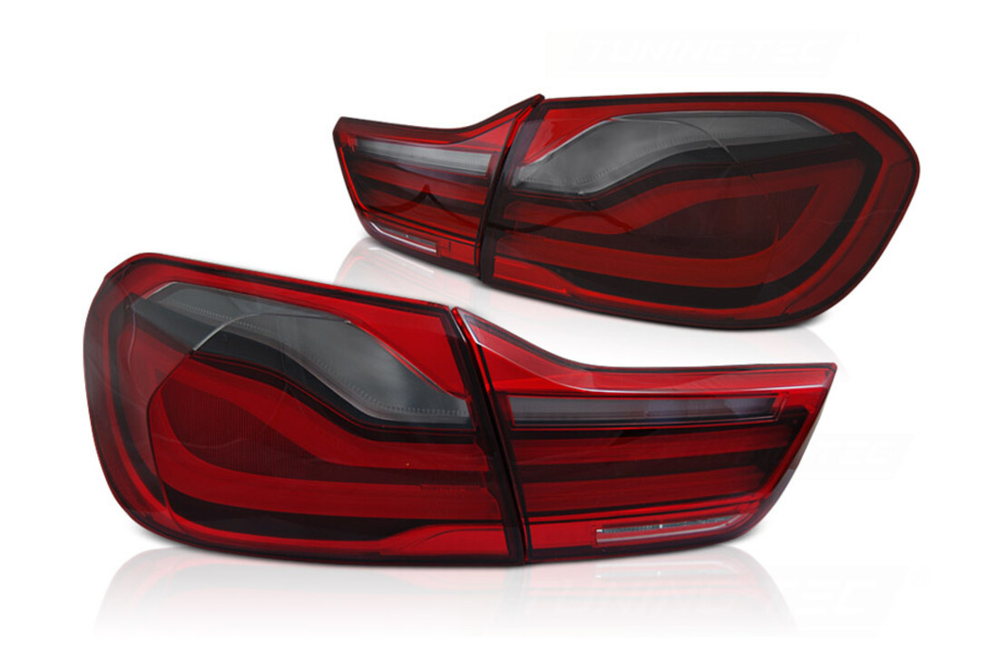 Achterlichten geschikt voor BMW F32/ F33/ F36 2013-2016 - LED - rood smoke