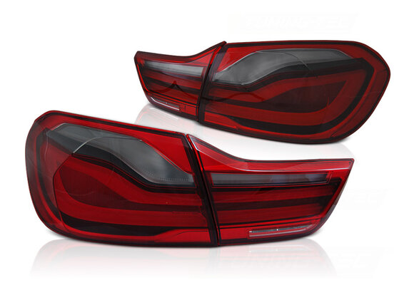Achterlichten geschikt voor BMW F32/ F33/ F36 2013-2016 - LED - rood smoke