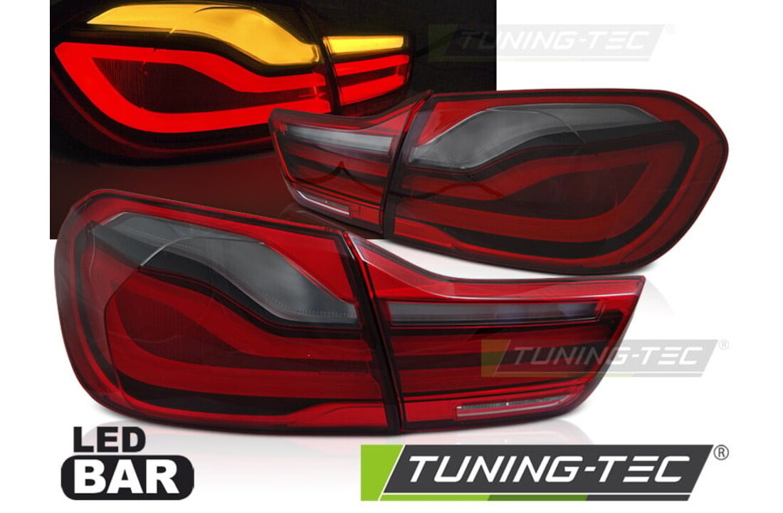 Achterlichten geschikt voor BMW F32/ F33/ F36 2013-2016 - LED - rood smoke