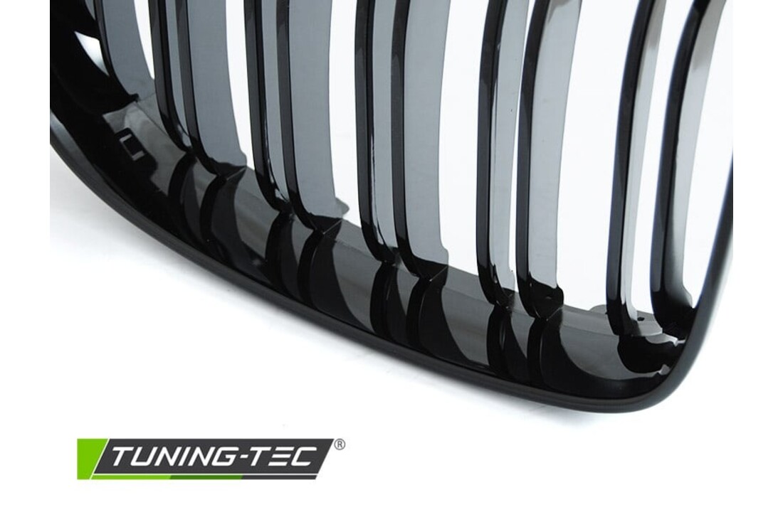 Grille geschikt voor BMW E87/81/82/88 07-11 - sport stijl - glanzend zwart