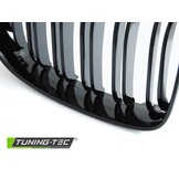 Grille geschikt voor BMW E87/81/82/88 07-11 - sport stijl - glanzend zwart