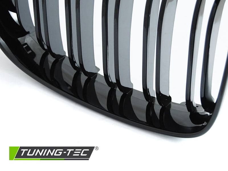 Grille geschikt voor BMW E87/81/82/88 07-11 - sport stijl - glanzend zwart