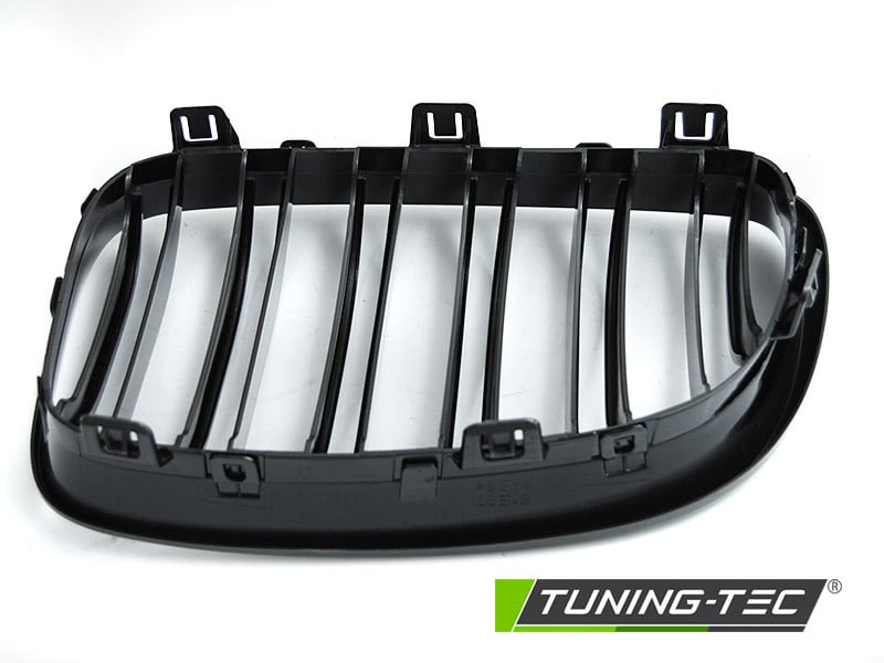 Grille geschikt voor BMW E87/81/82/88 07-11 - sport stijl - glanzend zwart