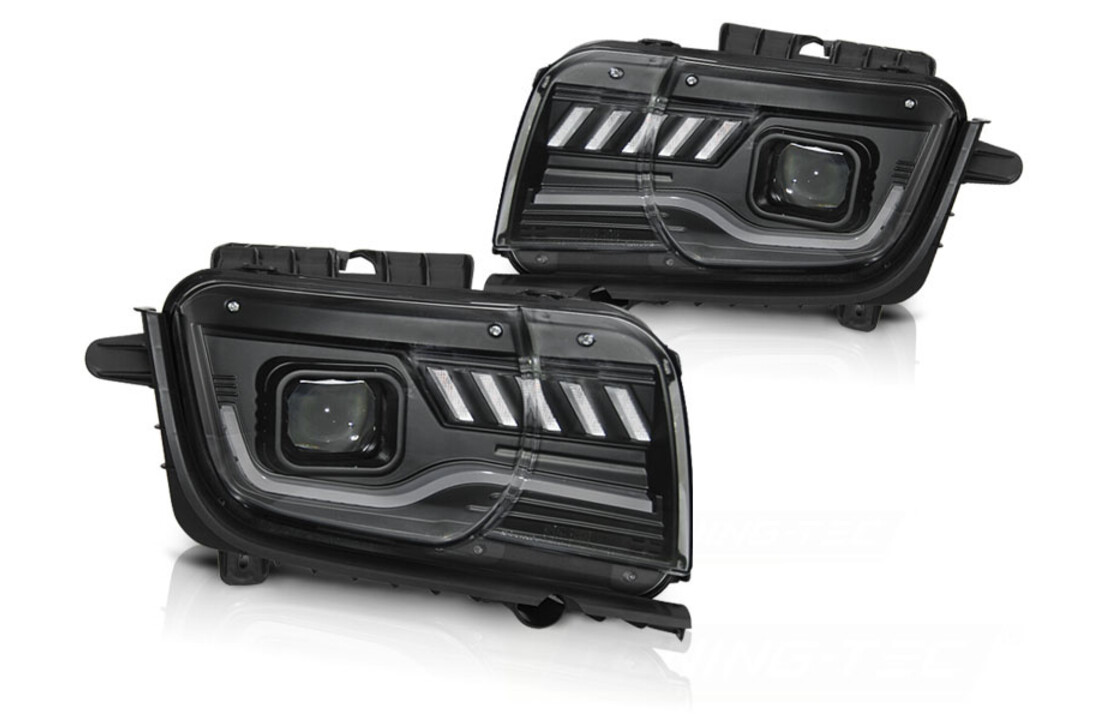 Koplampen CHEVROLET CAMARO 09-13 TUBE ZWART