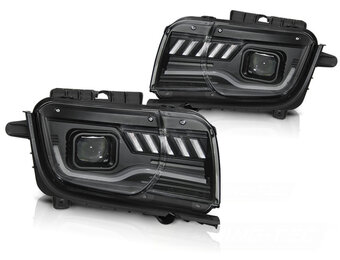 Koplampen CHEVROLET CAMARO 09-13 TUBE ZWART