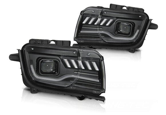 Koplampen CHEVROLET CAMARO 09-13 TUBE ZWART