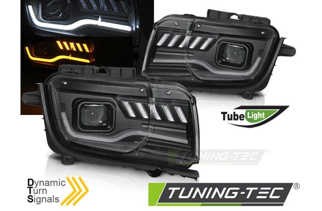 Koplampen CHEVROLET CAMARO 09-13 TUBE ZWART