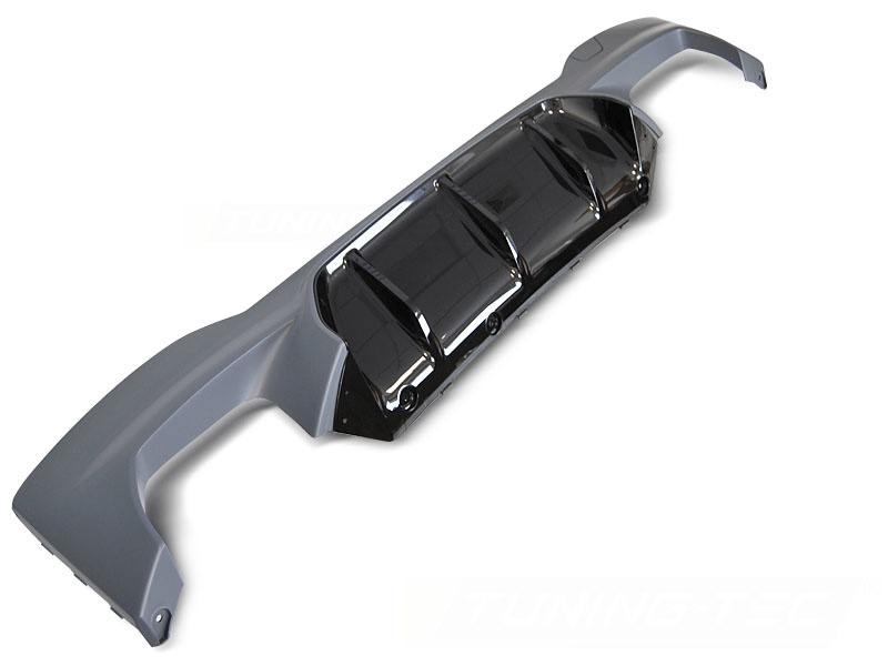 Diffusor achterbumper geschikt voor BMW G30 G31 LCI SPORT STIJL dubbele uitlaat