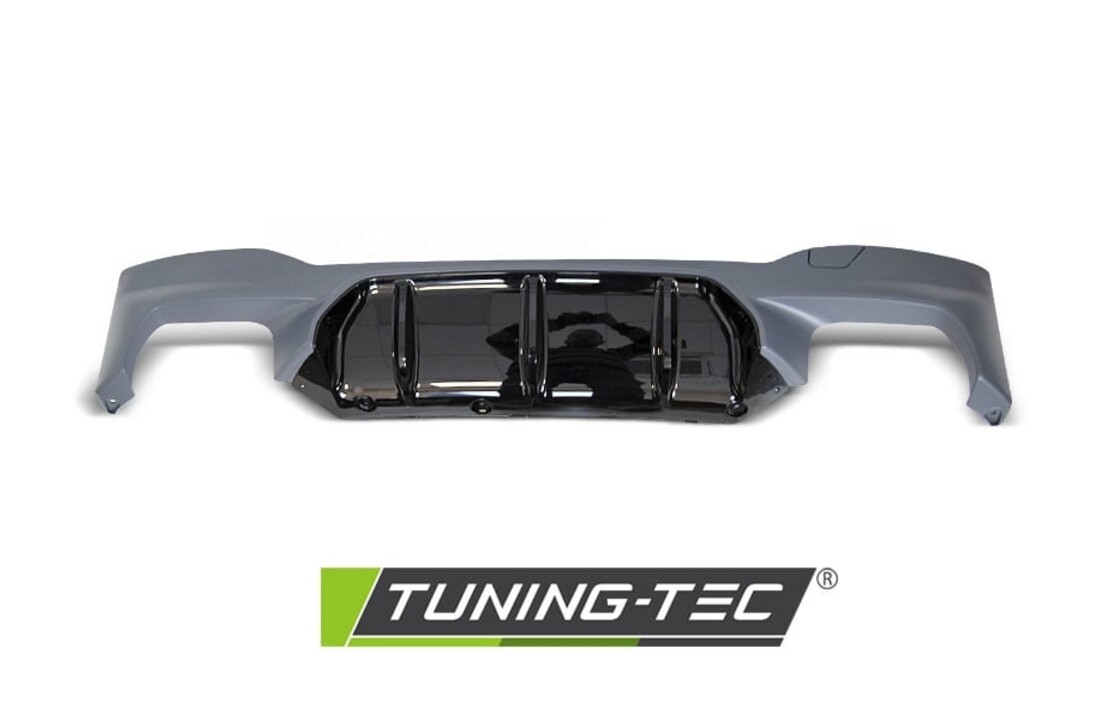 Diffusor achterbumper geschikt voor BMW G30 G31 LCI SPORT STIJL dubbele uitlaat