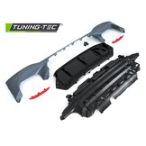 Diffusor achterbumper geschikt voor BMW G30 G31 LCI SPORT STIJL dubbele uitlaat