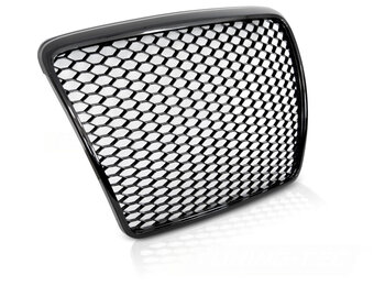 Grill geschikt voor AUDI A6 C6 09-11 sedan/station SPORT GLANZEND ZWART
