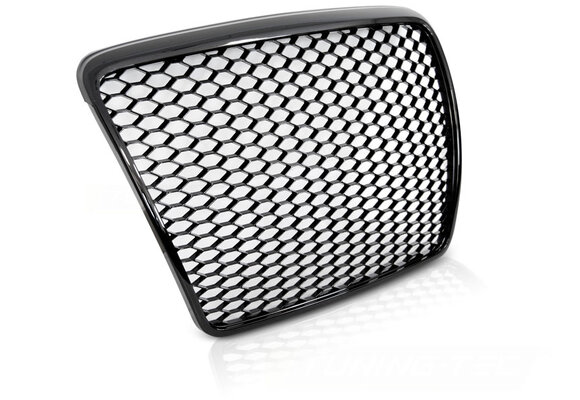 Grill geschikt voor AUDI A6 C6 09-11 sedan/station SPORT GLANZEND ZWART