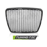 Grill geschikt voor AUDI A6 C6 09-11 sedan/station SPORT GLANZEND ZWART