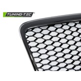 Grill geschikt voor AUDI A6 C6 09-11 sedan/station SPORT GLANZEND ZWART