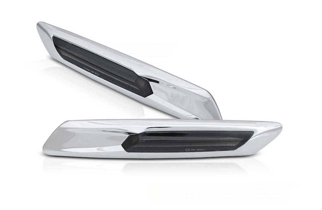 Zijkant knipperlichten geschikt voor BMW F10/F11 10-13 ZILVER SMOKE