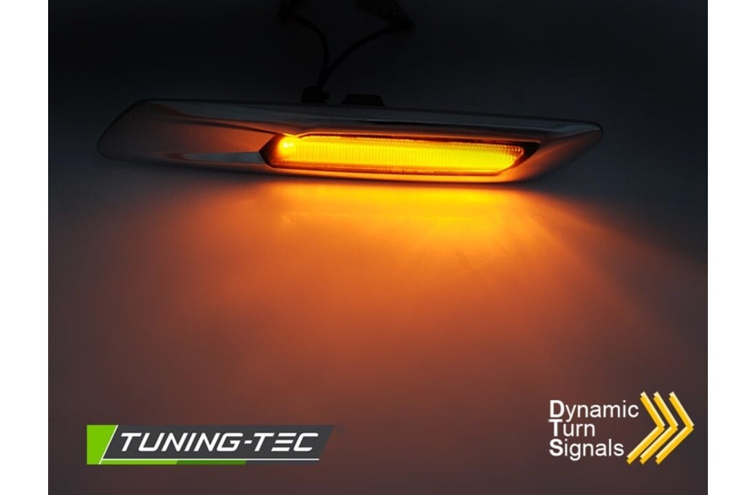 Zijkant knipperlichten geschikt voor BMW F10/F11 10-13 ZILVER SMOKE