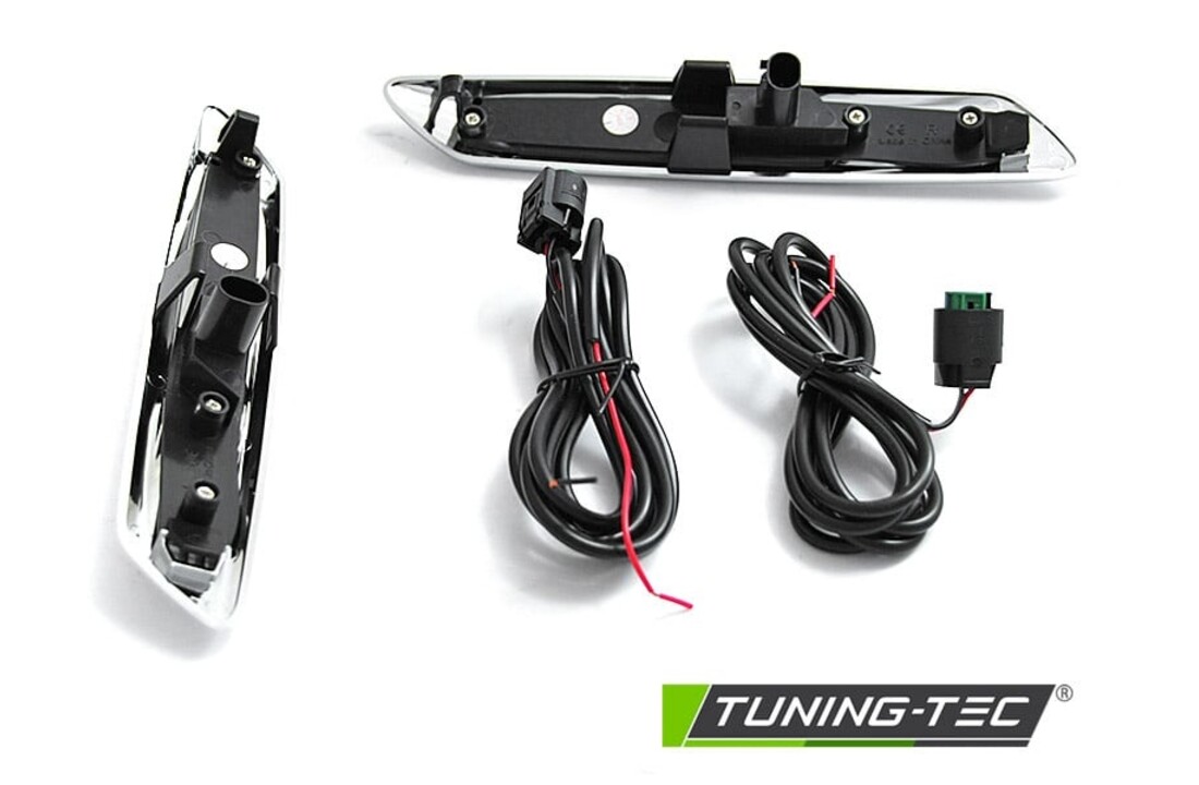 Zijkant knipperlichten geschikt voor BMW F10/F11 10-13 ZILVER SMOKE