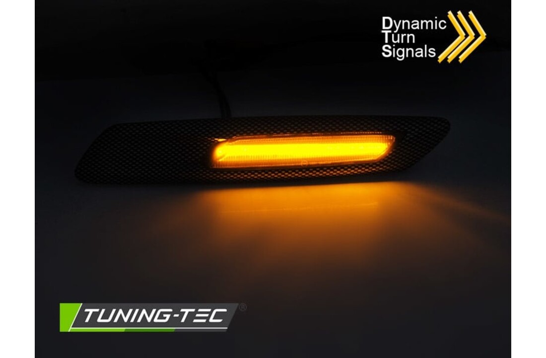 Zijkant knipperlichten geschikt voor BMW F10/F11 10-13 CARBON SMOKE