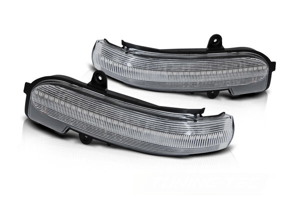 Knipperlichten spiegel geschikt voor MERCEDES W203 T203 CL203 00-07 WIT