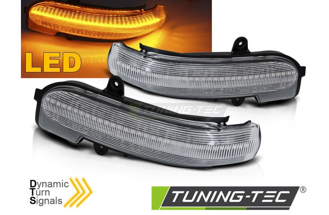 Knipperlichten spiegel geschikt voor MERCEDES W203 T203 CL203 00-07 WIT