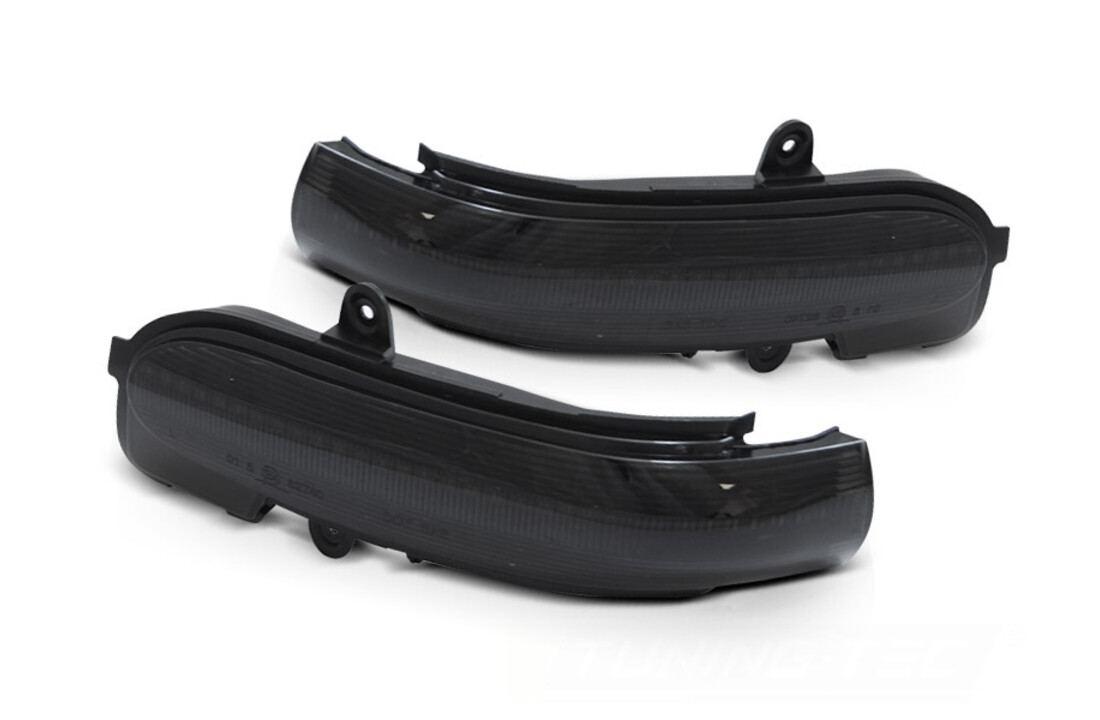 Spiegelknipperlichten geschikt voor MERCEDES C-klasse sedan, t-model,, sport coupe 2000-2007 - LED smoke