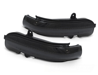 Spiegelknipperlichten geschikt voor MERCEDES C-klasse sedan, t-model,, sport coupe 2000-2007 - LED smoke