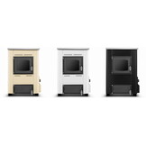 CV houtkachel met kookplaat - 15 kW - TEMY ES 15 - beige