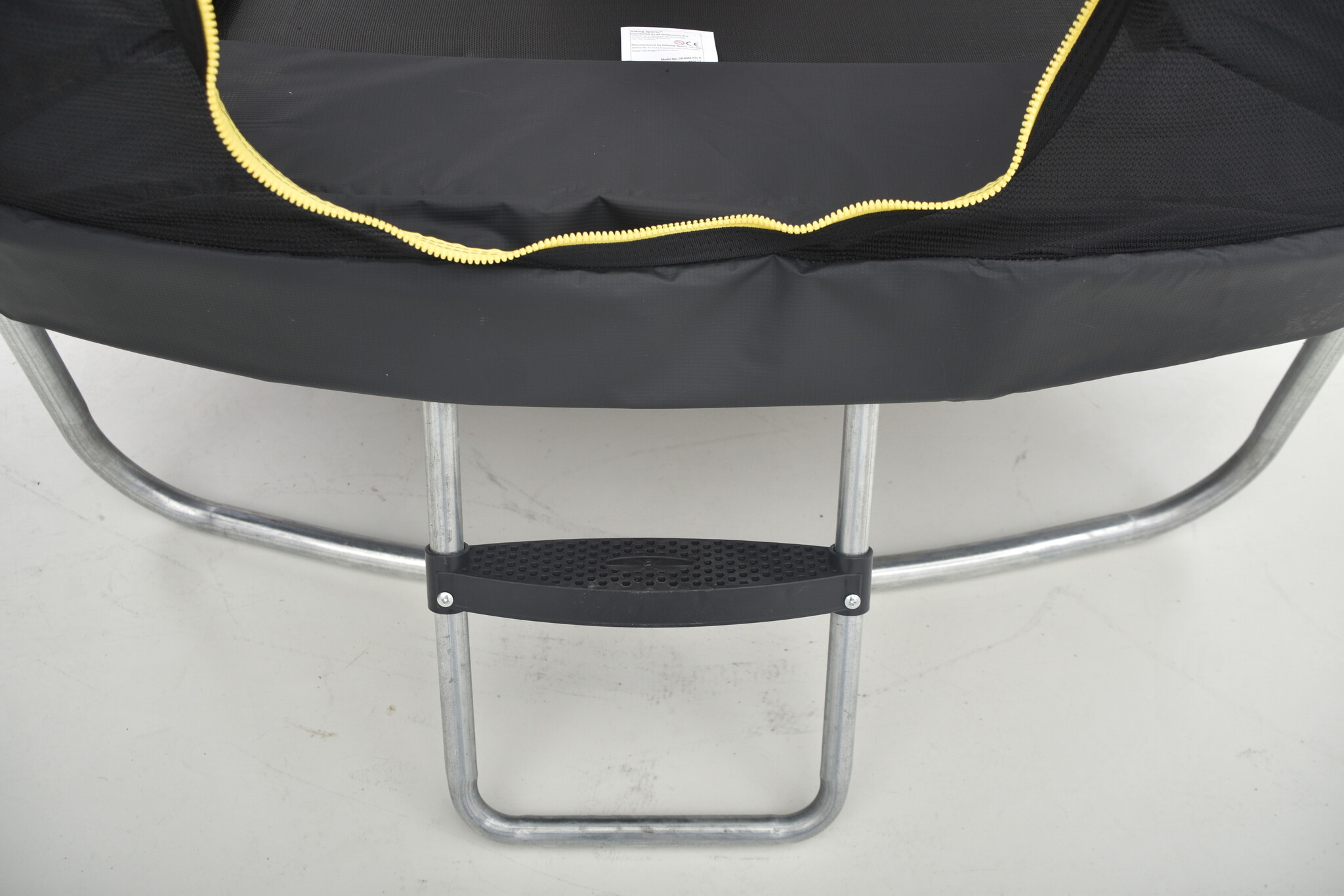 Trampoline rechthoekig 126×193 cm - glijbaan & schommel - rood