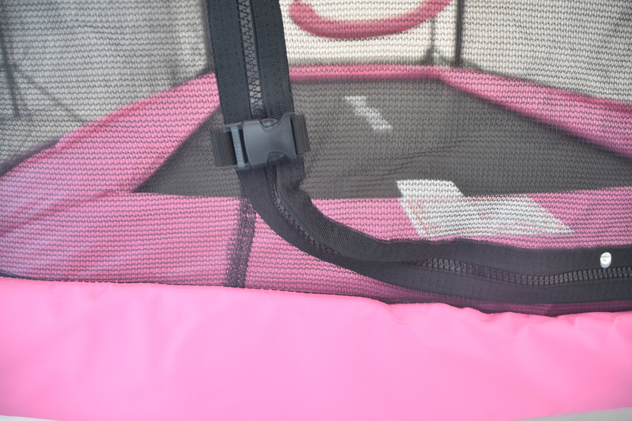 Trampoline rechthoekig 126×193 cm - met schommel - roze