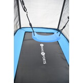 Trampoline rechthoekig 126×193 cm - met schommel - blauw