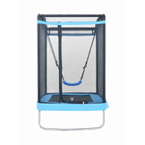 Trampoline rechthoekig 126×193 cm - met schommel - blauw