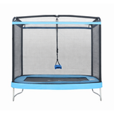 Trampoline rechthoekig 126×193 cm - met schommel - blauw