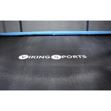 Trampoline rechthoekig - 373 x 253 cm - met net - lichtblauw