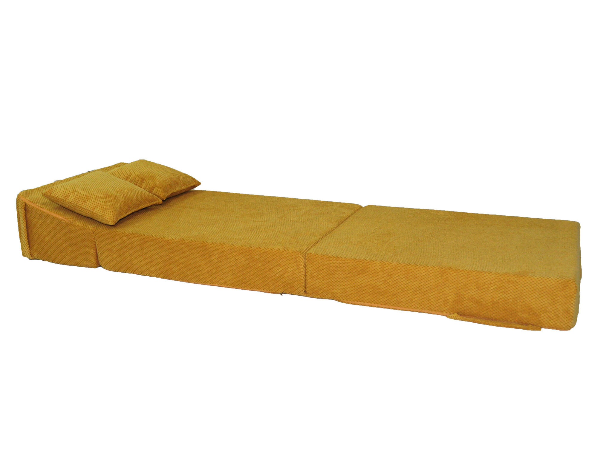 Opvouwbaar matras 200x70x15cm Okergeel Velvet DOT
