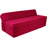 Opklapmatras 200x120cm Bordeaux - 10cm dik Foam - Wasbare Hoes