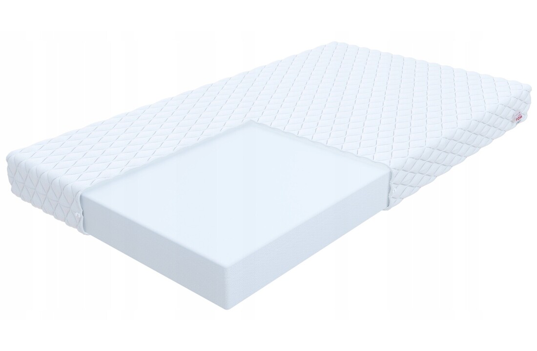 Koudschuimmatras 140x200 H3 - Wit polyurethaanschuim, wasbare hoes