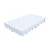 Matras 140x200 met tijk - Wit Koudschuim H3 - 10cm dik